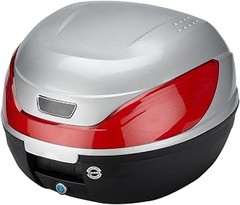 Baúles traseros para moto con parrilla con reflectantes