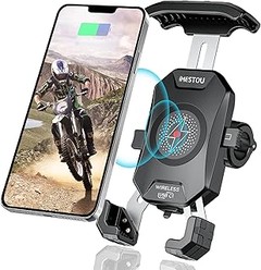 Soportes de móvil para manillar de moto con carga USB