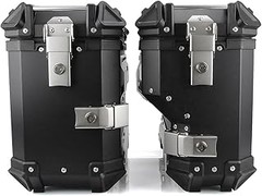 Maletas laterales rígidas para moto de viaje para trail