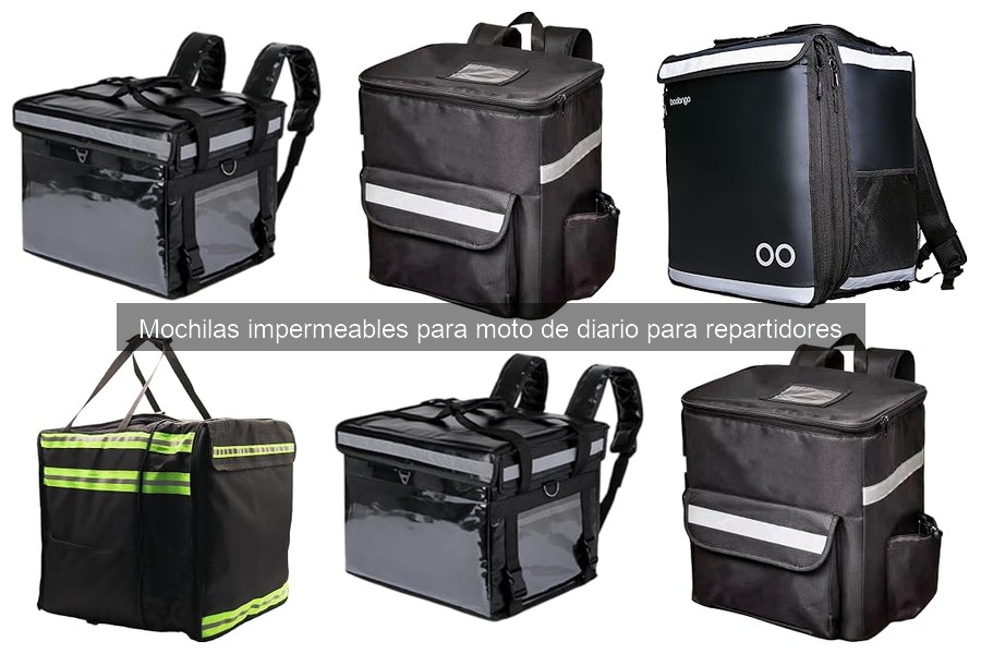 Beneficios de usar mochilas impermeables para moto de reparto