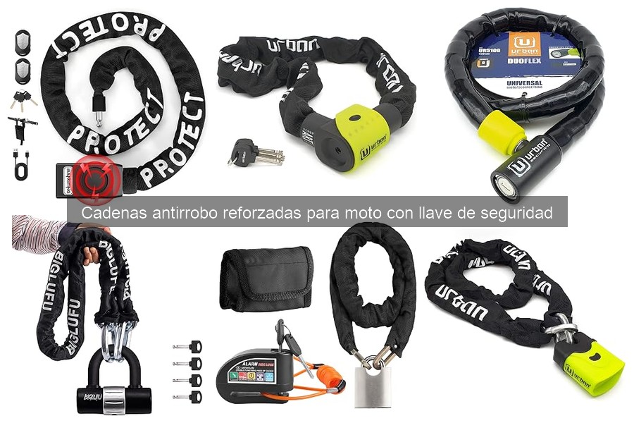 Cadenas antirrobo reforzadas para moto: ¿Qué son y cómo funcionan?