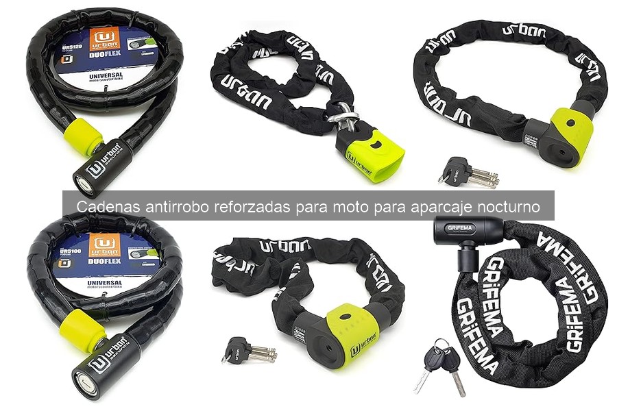 Cadenas Antirrobo Reforzadas para Moto: Seguridad Nocturna