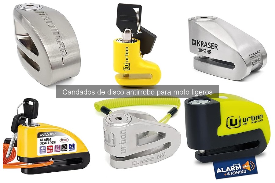 Candados de disco antirrobo ligeros para motos: características y beneficios
