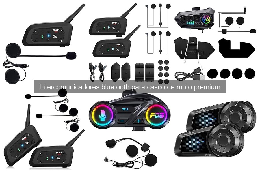 Características clave de intercomunicadores bluetooth premium