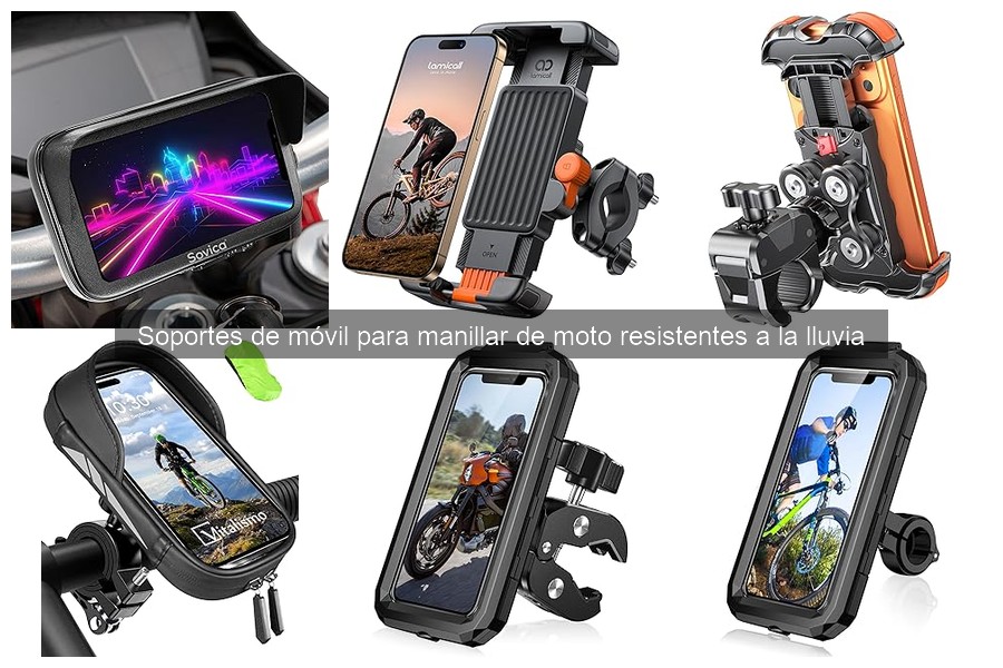 Características clave de soportes de móvil para manillar de moto