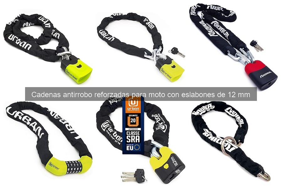 Características de las cadenas antirrobo reforzadas para moto
