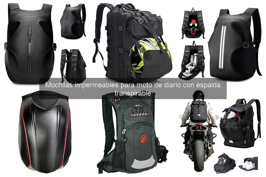 Características de una mochila impermeable para moto