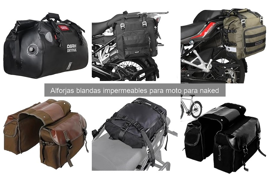 Cómo elegir alforjas blandas impermeables para moto naked
