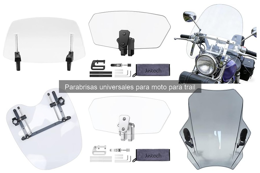 Cómo elegir el parabrisas universal para tu moto trail