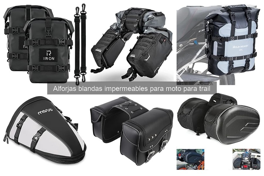 Cómo instalar alforjas blandas impermeables en motos trail