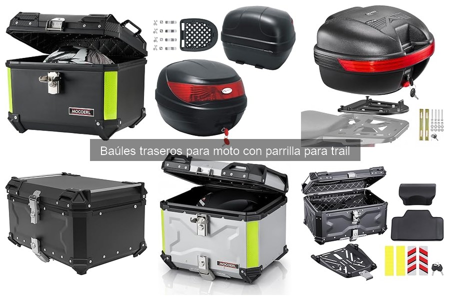 Cómo instalar un baúl trasero en una moto trail