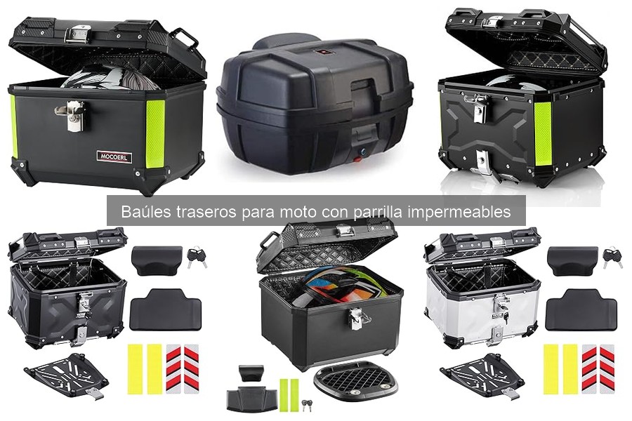 Cómo instalar un baúl trasero impermeable en tu moto