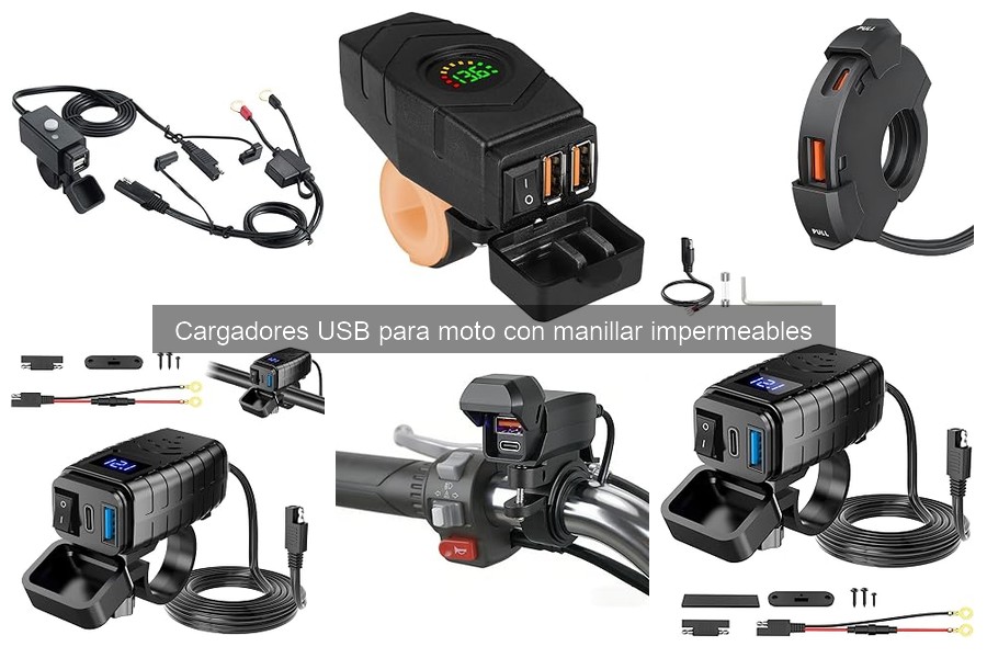 Cómo instalar un cargador USB impermeable en manillar de moto