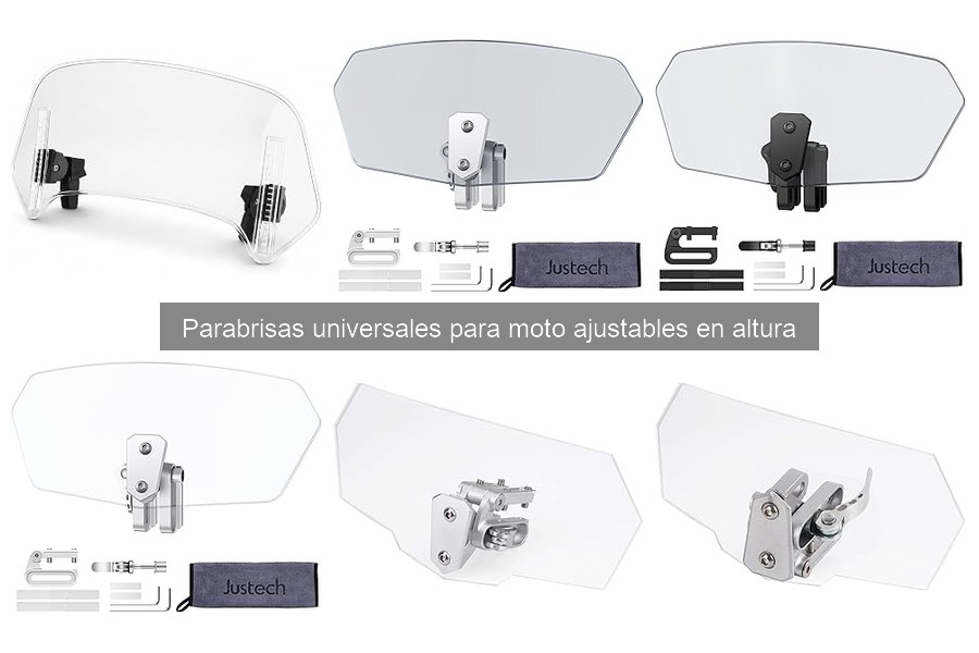 Cómo instalar un parabrisas universal ajustable en moto