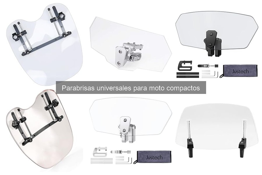 Cómo instalar un parabrisas universal compacto para moto