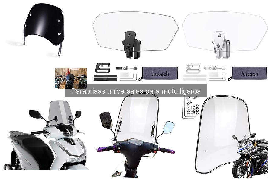 Cómo instalar un parabrisas universal en tu moto ligera