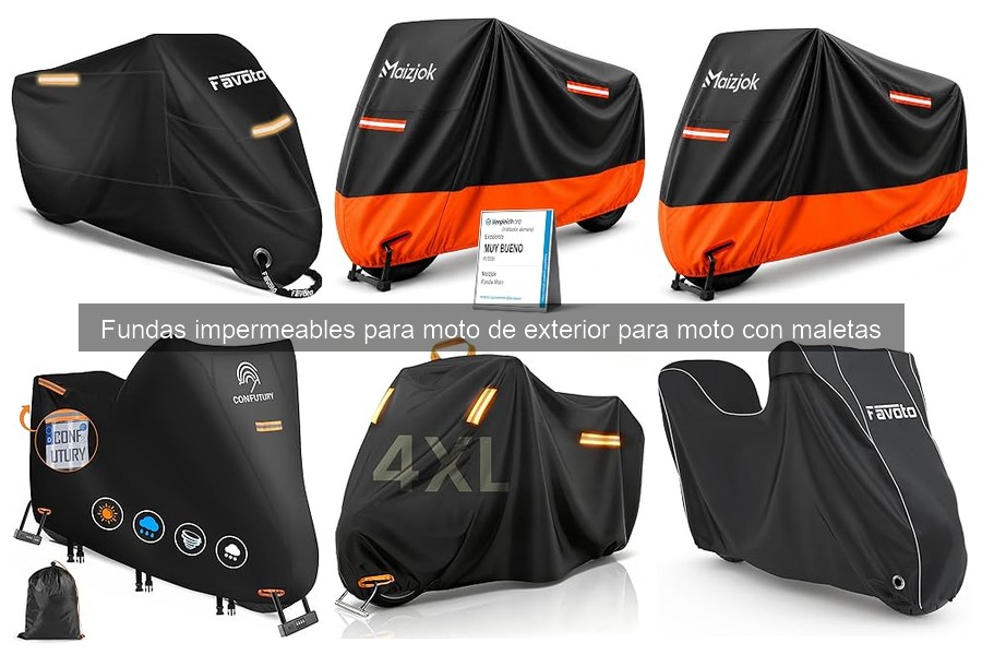 Cómo instalar una funda impermeable para moto con maletas