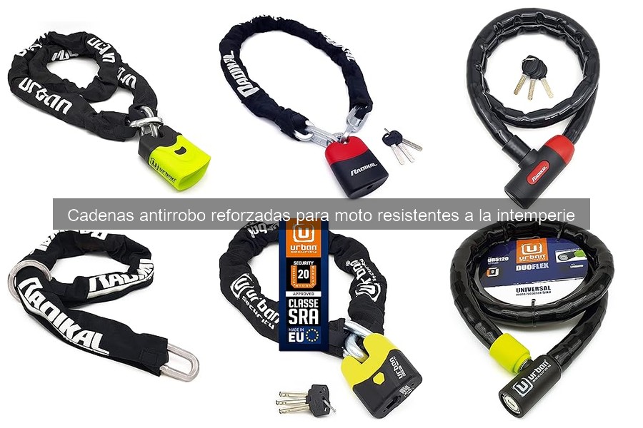 Cómo instalar y mantener cadenas antirrobo para moto