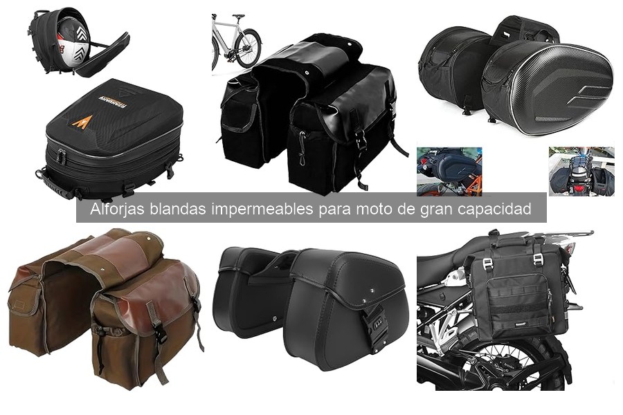 Comparativa de alforjas blandas impermeables para moto