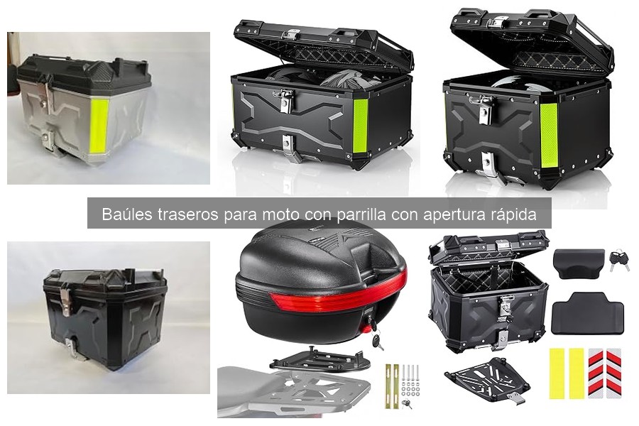 Comparativa de Baúles Traseros para Moto con Apertura Rápida