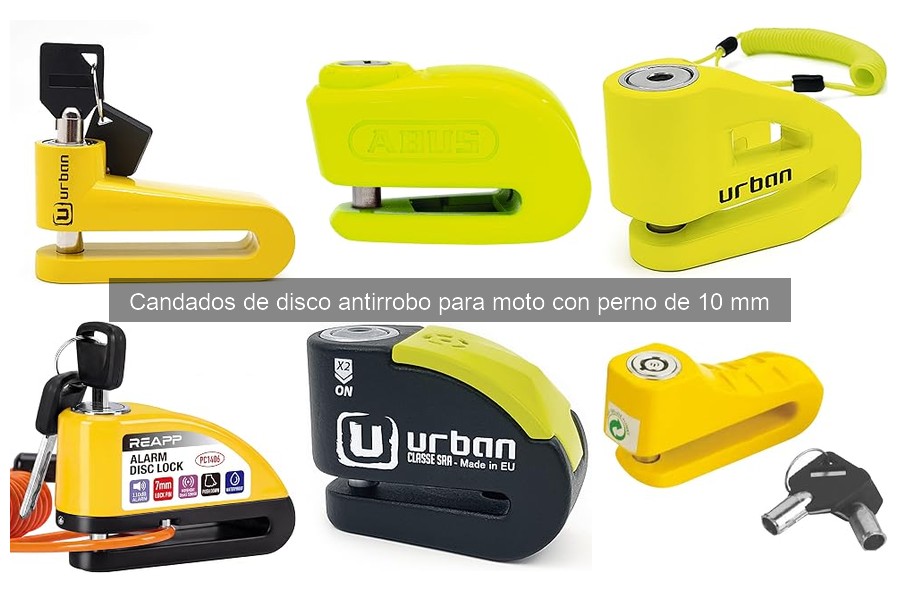 Comparativa de Candados de Disco Antirrobo con Perno de 10 mm