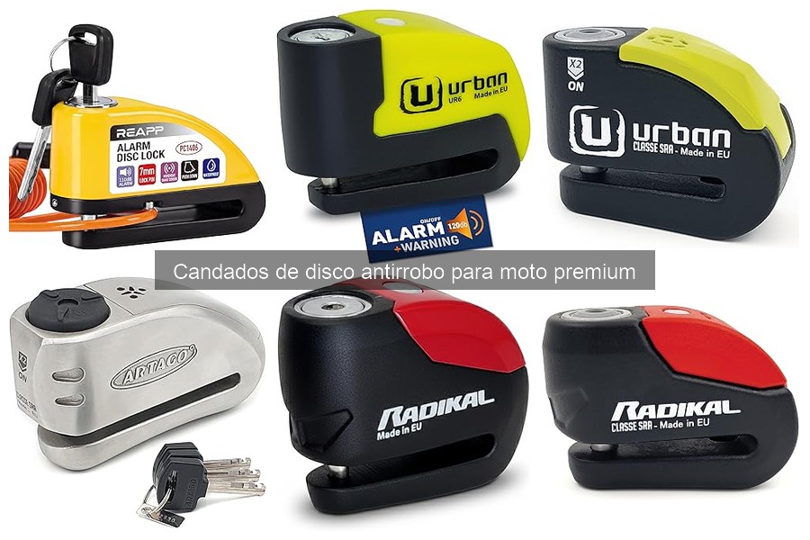Comparativa de Candados de Disco Antirrobo Premium para Moto