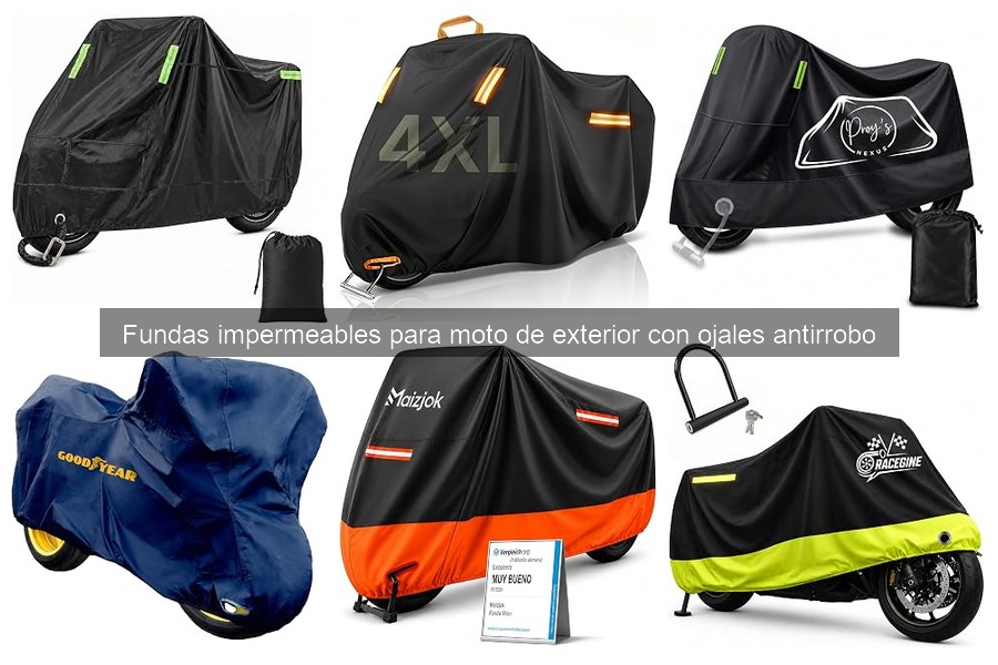 Comparativa de Fundas Impermeables para Moto con Ojales Antirrobo