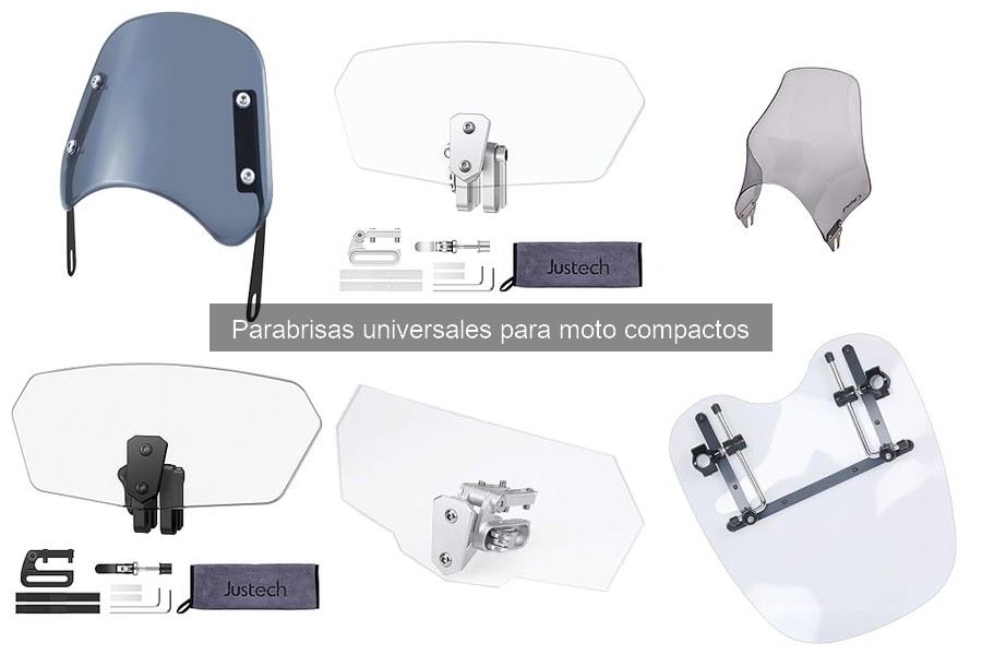 Comparativa de los Mejores Parabrisas Universales para Moto Compactos