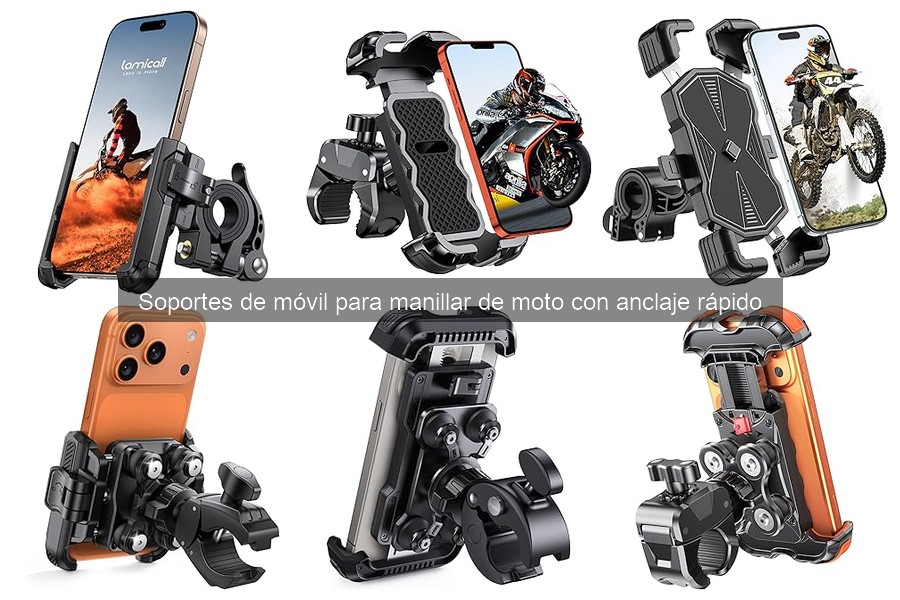 Comparativa de los mejores soportes de móvil para moto 2023