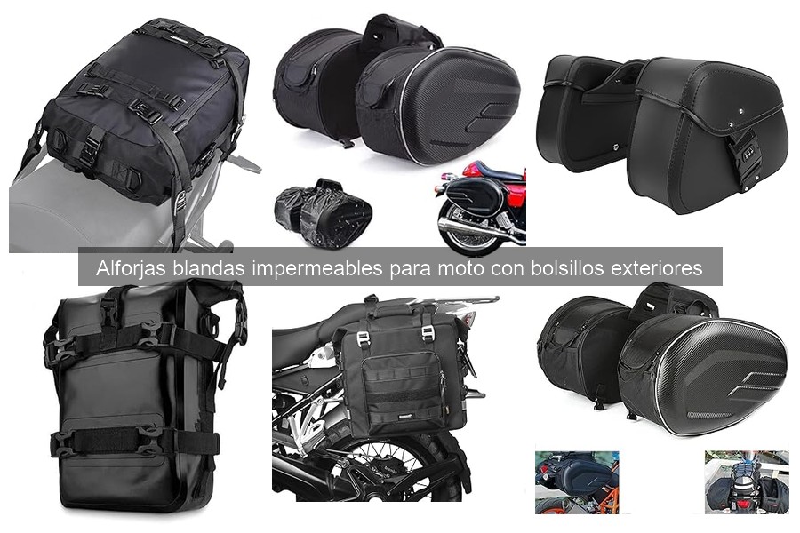 Comparativa de mejores alforjas blandas impermeables para moto