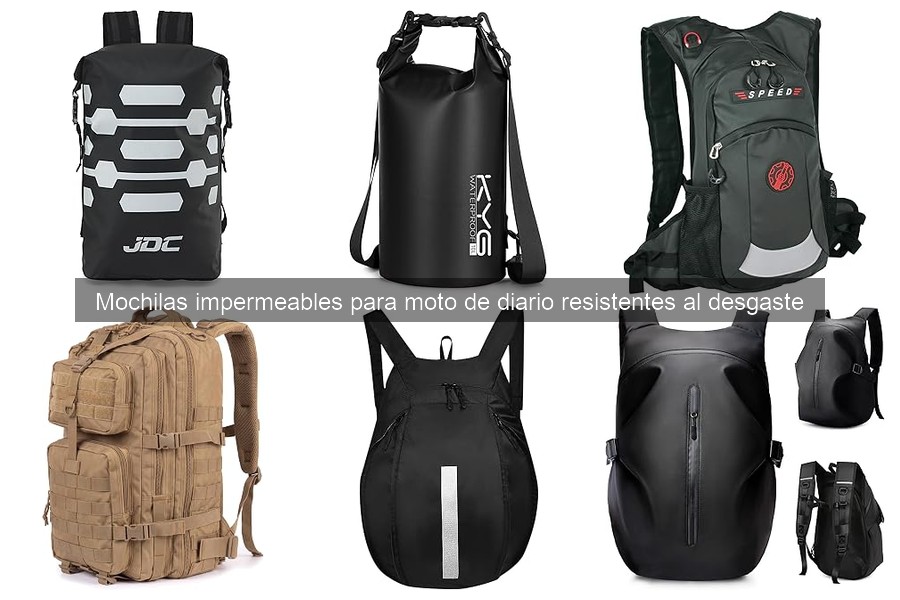 Comparativa de mochilas impermeables para moto 2023
