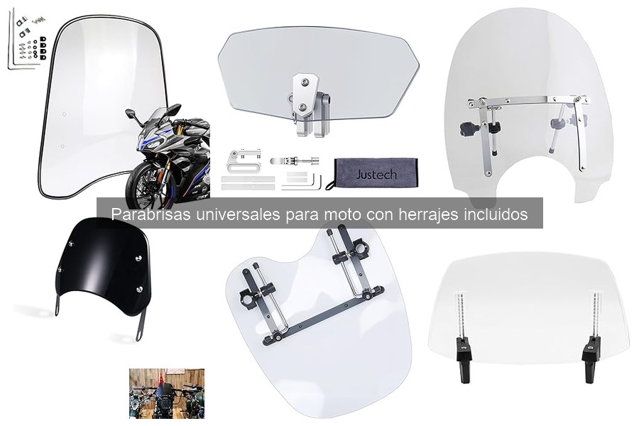Comparativa de Parabrisas Universales para Moto con Herrajes