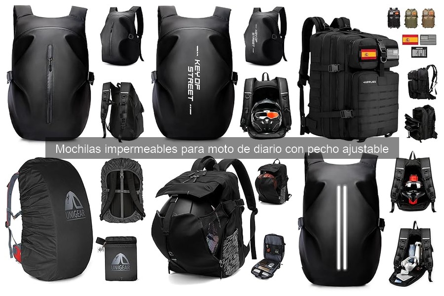 Guía de compra de mochilas impermeables para moto