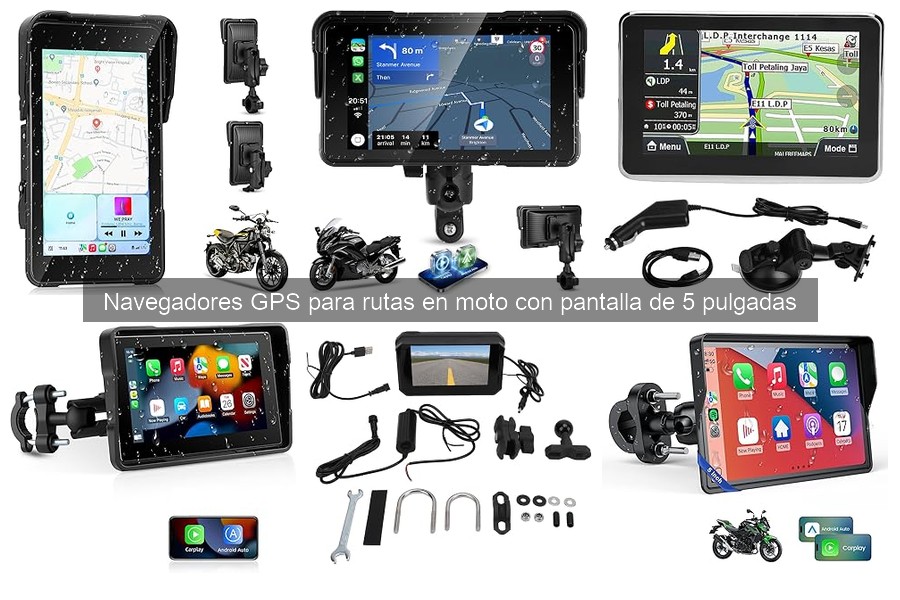 Guía de compra de navegadores GPS para moto de 5 pulgadas