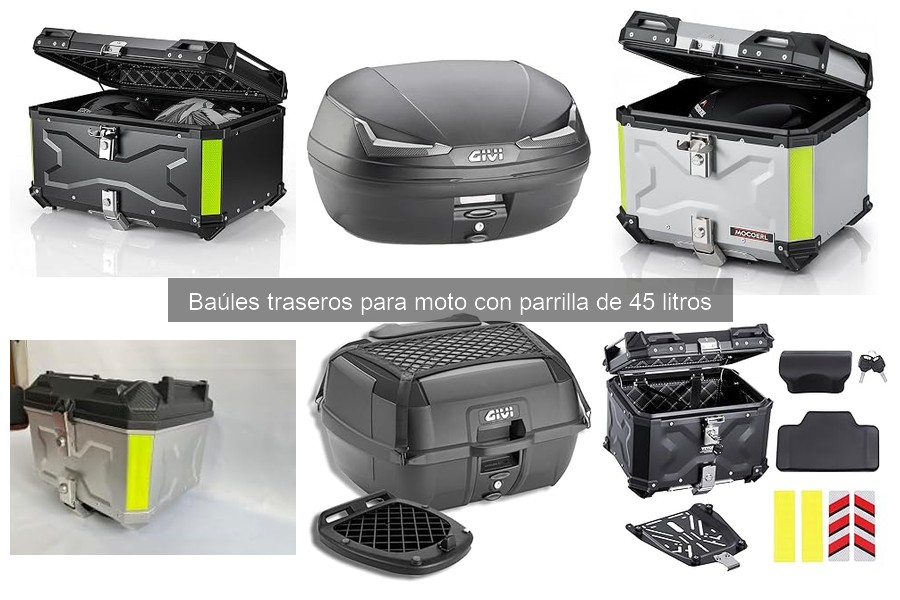 Guía para elegir el mejor baúl trasero de moto 45L