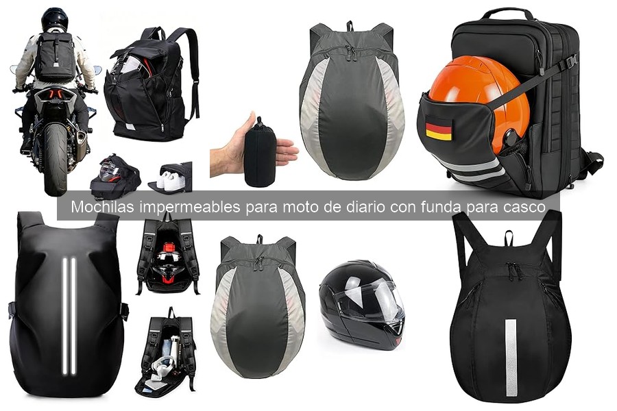 Guía para elegir mochilas impermeables para moto con casco