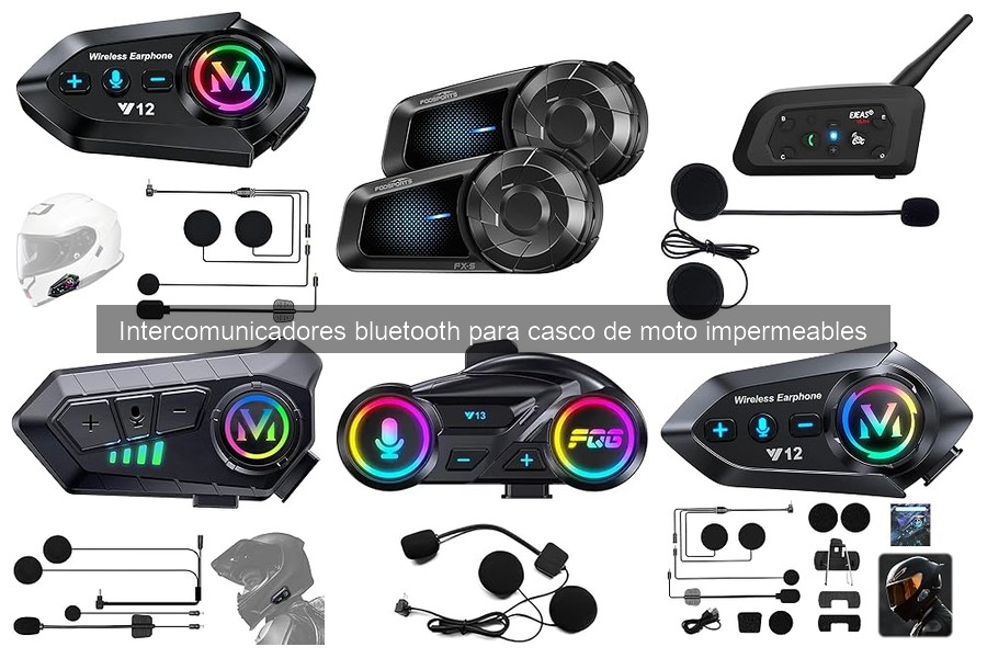 Intercomunicadores Bluetooth para Casco de Moto Impermeables