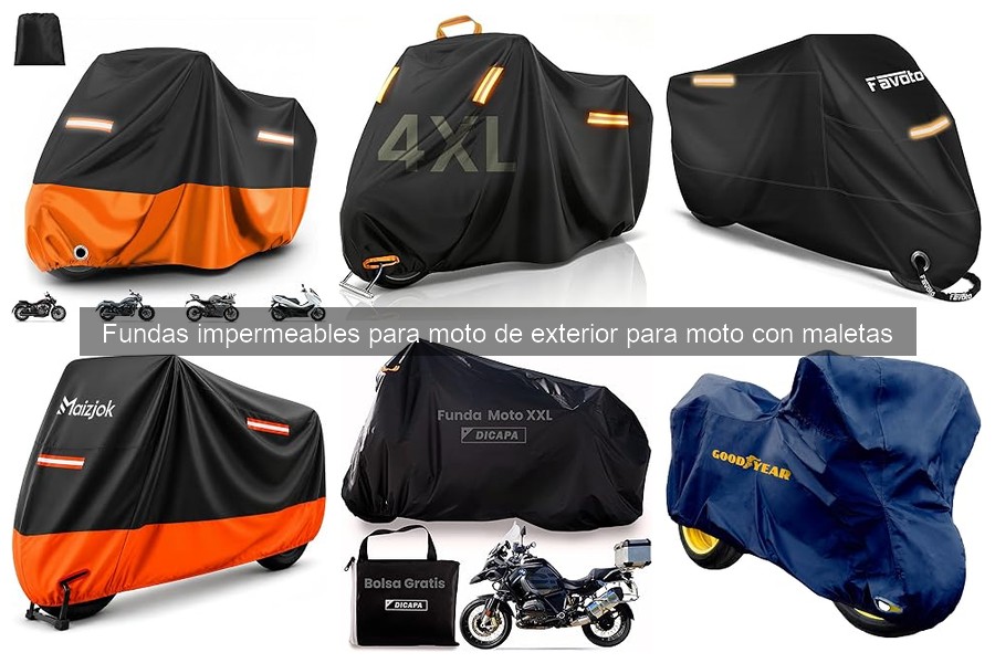 Las mejores fundas impermeables para moto con maletas 2023
