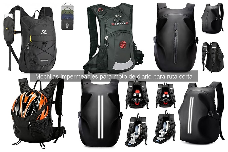Las mejores mochilas impermeables para moto en rutas cortas