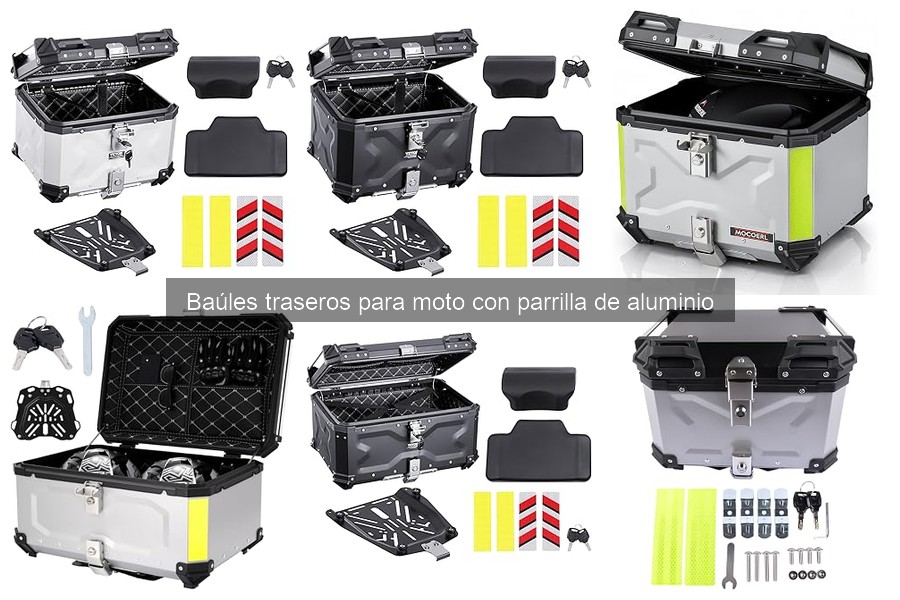 Mejora tu viaje con baúles traseros de moto seguros y espaciosos