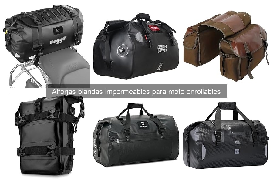 Mejores alforjas blandas impermeables para viajes en moto 2026
