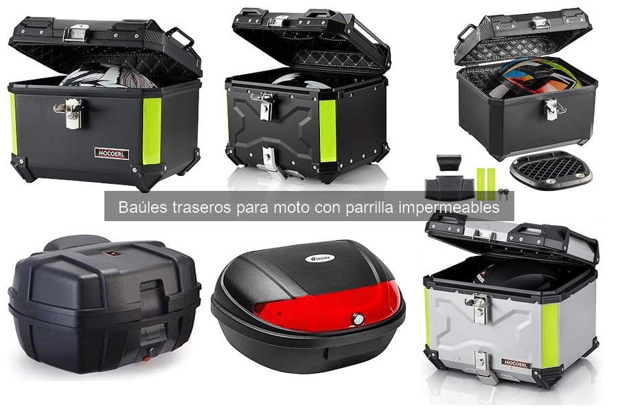 Mejores baúles traseros impermeables para moto en 2026