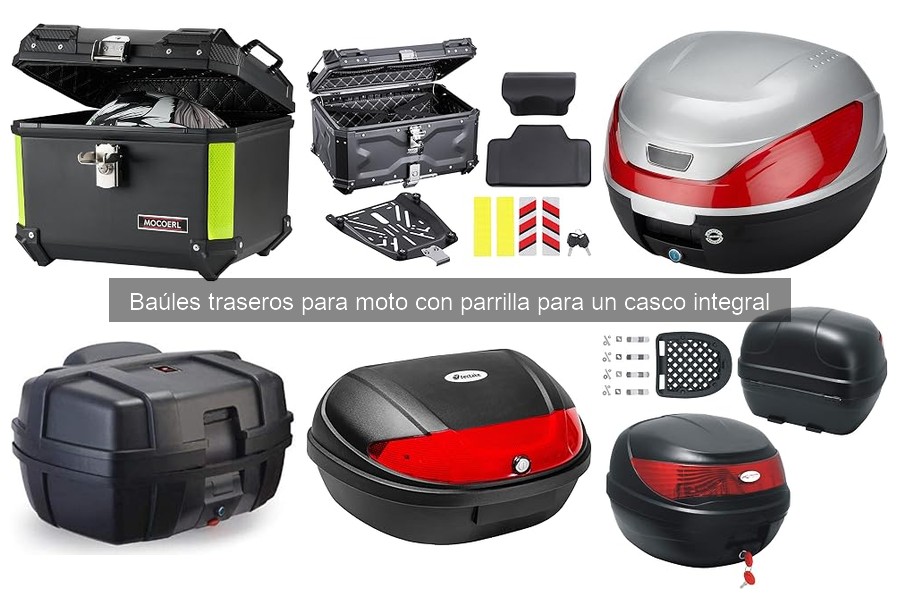 Mejores baúles traseros para casco integral en 2026