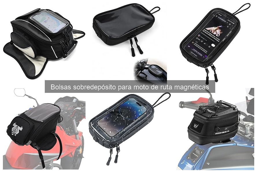 Mejores bolsas sobredepósito magnéticas para viajes largos en moto