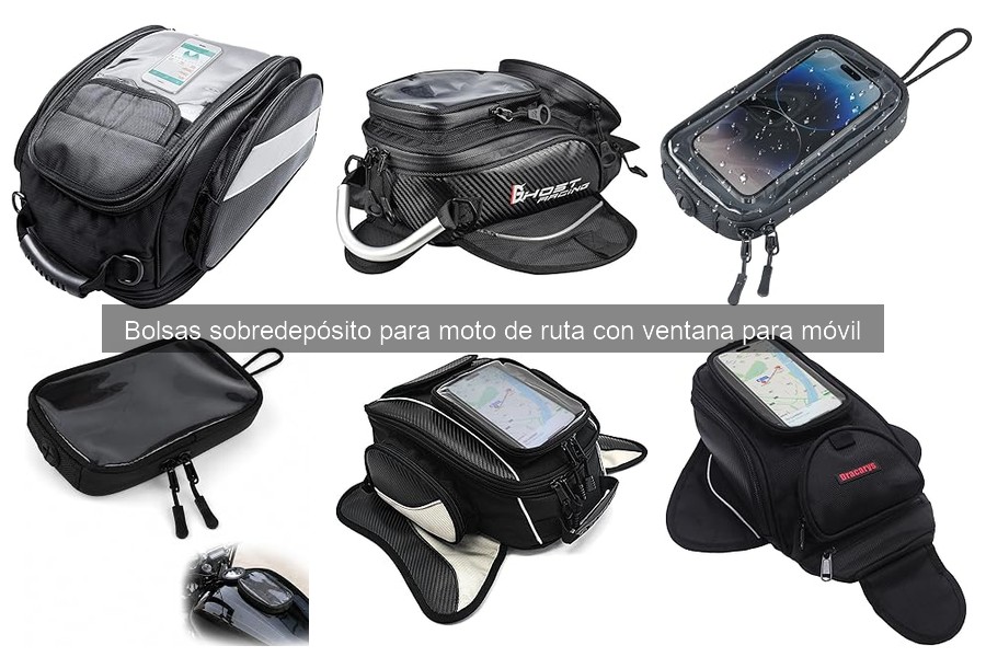 Mejores bolsas sobredepósito para moto con ventana móvil 2026