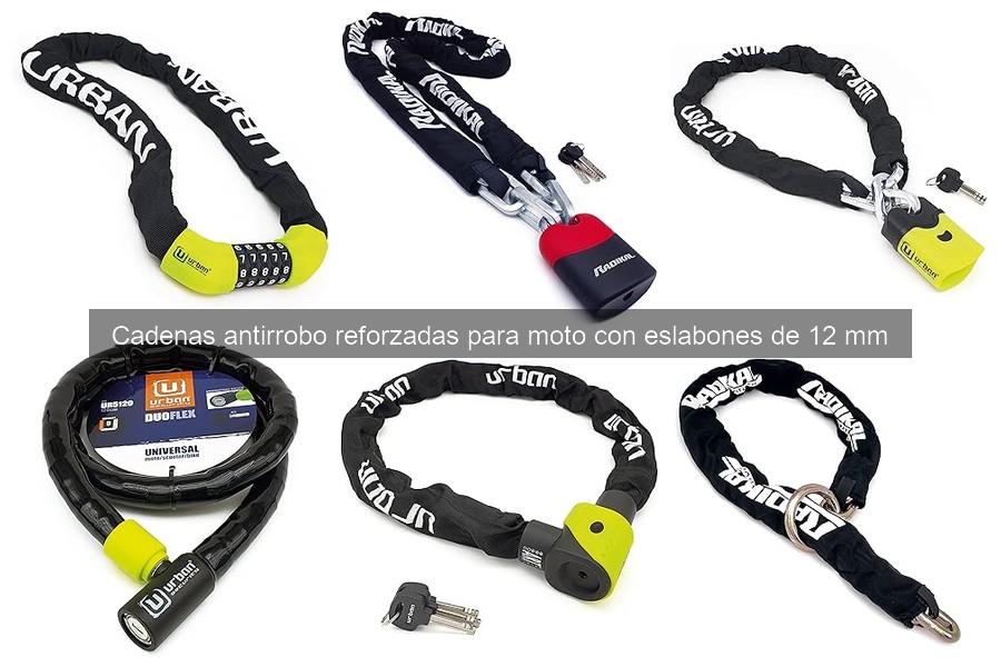 Mejores cadenas antirrobo de 12 mm para motos en 2023