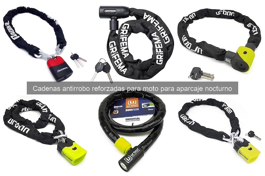 Mejores cadenas antirrobo reforzadas para aparcamiento nocturno