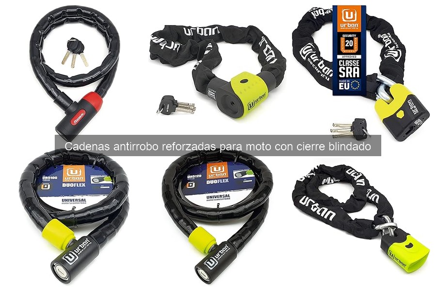 Mejores cadenas antirrobo reforzadas para moto en 2026