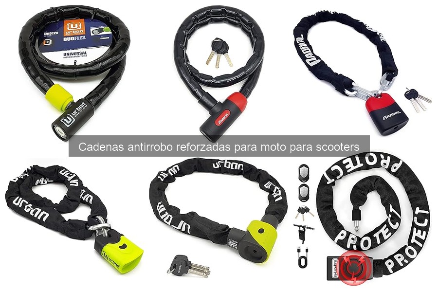 Mejores cadenas antirrobo reforzadas para scooters en 2026
