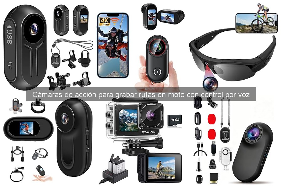 Mejores cámaras de acción para moto con control por voz 2026